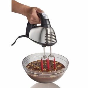 NEW Hamilton Beach 6-Speed Electric Hand Mixer with 5 Attachments & Case